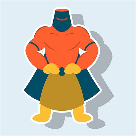 Man Superhero Superhero Stand Icon In Vector Ai Eps Uidownload