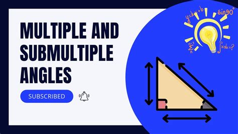 Trigonometry Ratio Of Multiple And Submultiple Angles Must Watch Solved Example Youtube