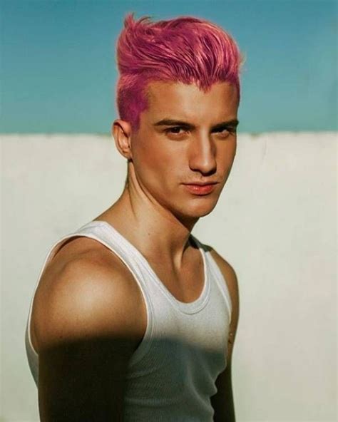 Pink Hairstyles And Pink Hair Colouring Product Review Guide Mens Hair Colour Red Hair