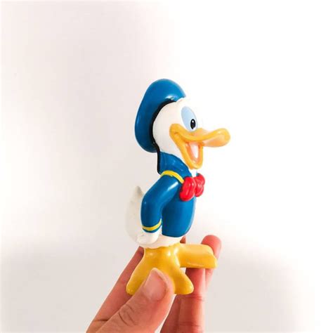 Disney Toy Figure Plastic Donald Duck Collector Retro Figurine Etsy