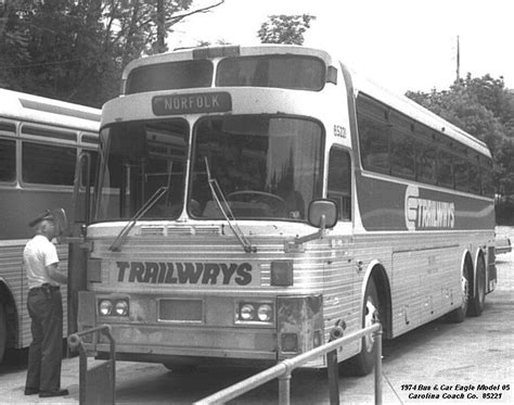 Trailways Eagle 10 342 One Of Carolina S 1974 05 S Loading At The