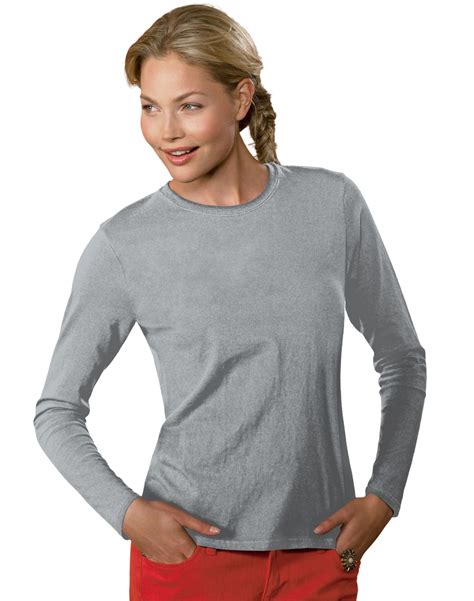 5580 Hanes Womens Long Sleeve T Shirt