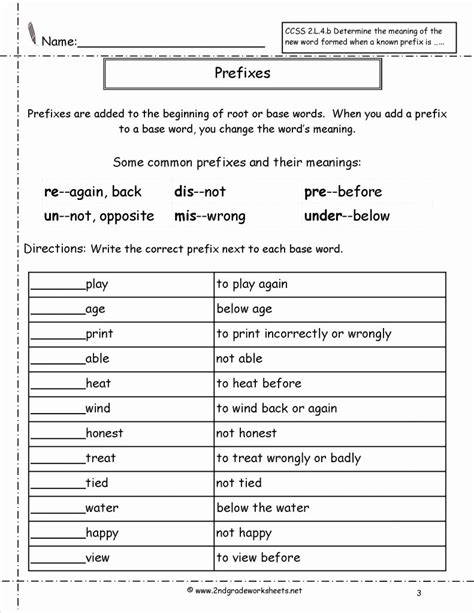 Medical Terminology Prefixes Worksheet