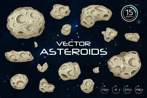 Vector Asteroids Sprites Bonus Asteroid Armageddon Comet Galaxy Game