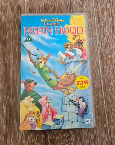 ROBIN HOOD VHS Video Tape Walt Disney Classics Vintage Collectable 7