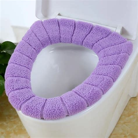 Polyester Bathroom Toilet Seat Cover Thick Washable Comfortable