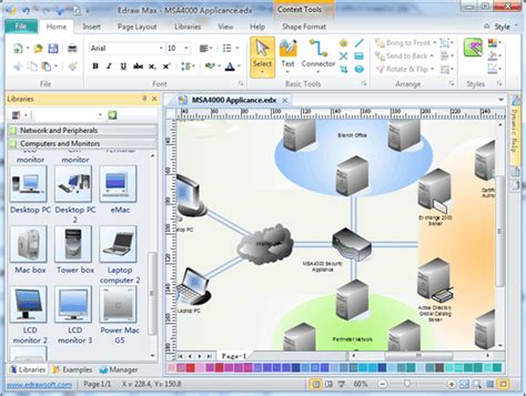 The software is available for windows, linux, and mac. Physical Network Diagram Software, Free Examples and Templates Download