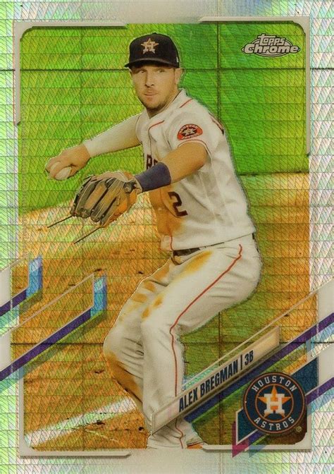 2021 Topps Chrome Prism Refractor 149 Alex Bregman Trading Card