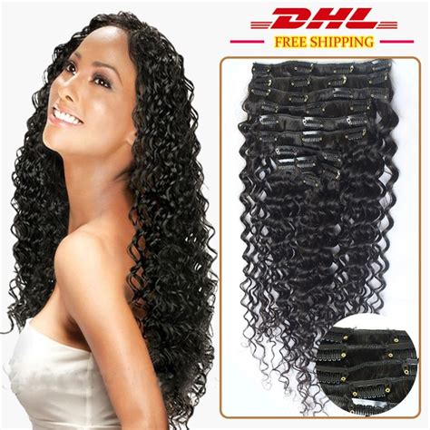 Brazilian Virgin Hair Clip Ins Deep Wave Curly Hair Weave Websites