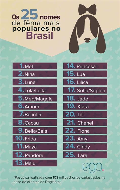 Ego Thor E Mel São Os Nomes De Cães Mais Populares No Brasil Veja