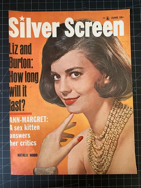 Vintage 1962 Silver Screen Magazine Cover Natalie Wood Etsy