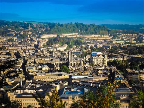 Aerial View Of Bath Stock Image Image Of Europe Town 79324005