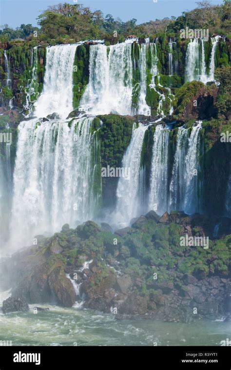 Iguazu Falls From Argentinian Side Brazil Argentina Stock Photo Alamy