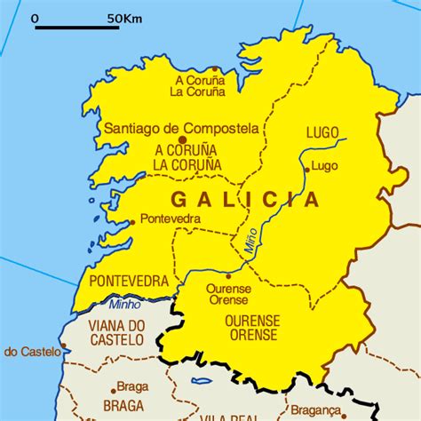 Galicia Galicia Map Of Spain Spain And Portugal