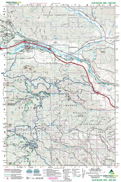 Cle Elum Wa No 241 Green Trails Maps — Books