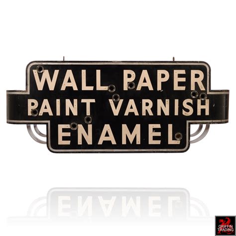 Art Deco Wallpaper Neon Sign Antique Signs For Sale At