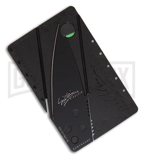 Iain Sinclair Cardsharp 2 Utility Knife Black Grindworx