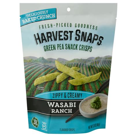 Save On Harvest Snaps Green Pea Snack Crisps Wasabi Ranch Gluten Free