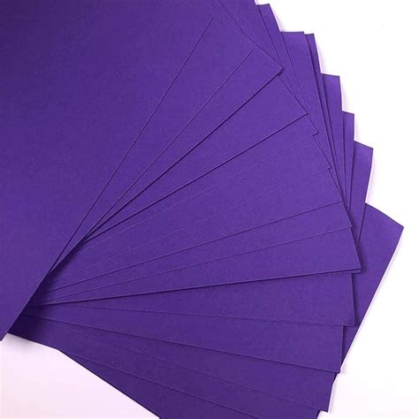 A4 Purple Card 25 Sheets Violet Craft Card 160gsm A4 Coloured Printer