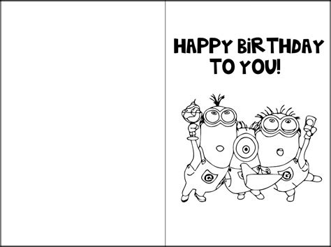 Make your kids coloring time more fun by letting them choose which coloring book they want to print. 10 Best Printable Birthday Cards To Color - printablee.com