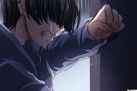 Depressed Anime Boy Lonely Depressed Anime Boy Wallpaper Hd 4k Free
