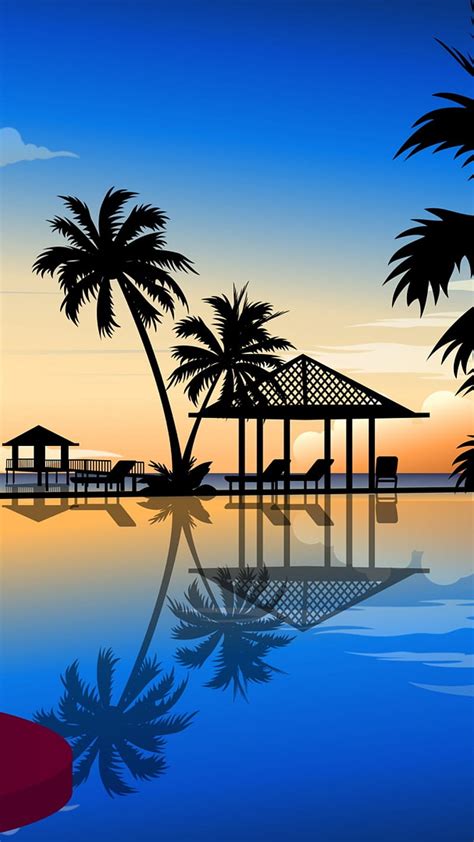 Beach Resort Holiday Hd Phone Wallpaper Peakpx