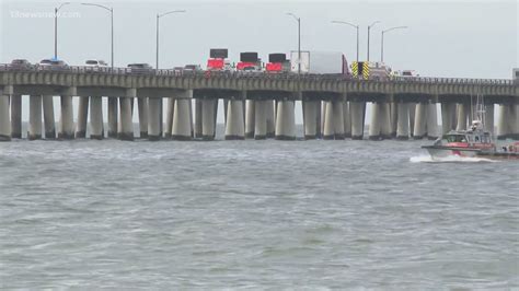 Coast Guard Searches For 1 Person After Tractor Trailer Drives Off Chesapeake Bay Bridge Tunnel