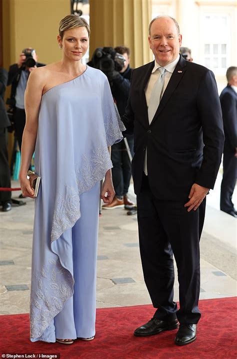 Charlene Steals The Show Princess Of Monaco Is Ethereal In A Gem Encrusted Ensemble As She