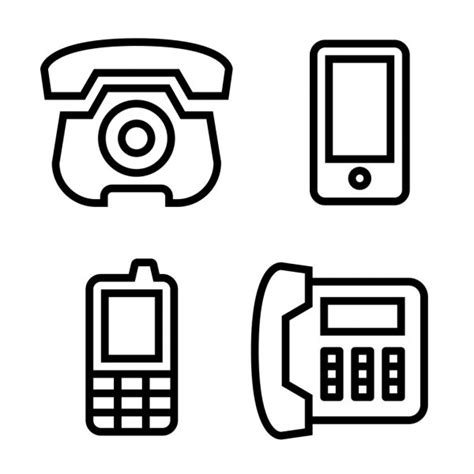 Phone Icons — Stock Vector © Furtaev 11116185