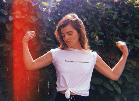 Emma Watson Wears T Shirt Supporting Trans Rights Video