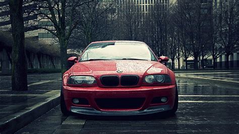 Free Download Hd Wallpaper Bmw M3 E46 Red Front View Cars