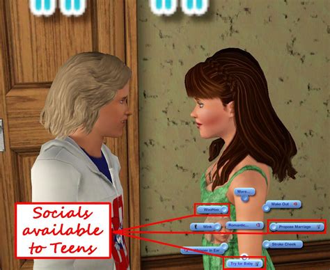 Mod The Sims Romantic Socials Tyae Same Sex Revised