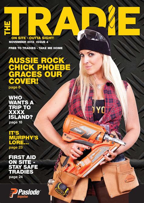 The Tradie Magazine Cover And Feature Article Heaven The Axe