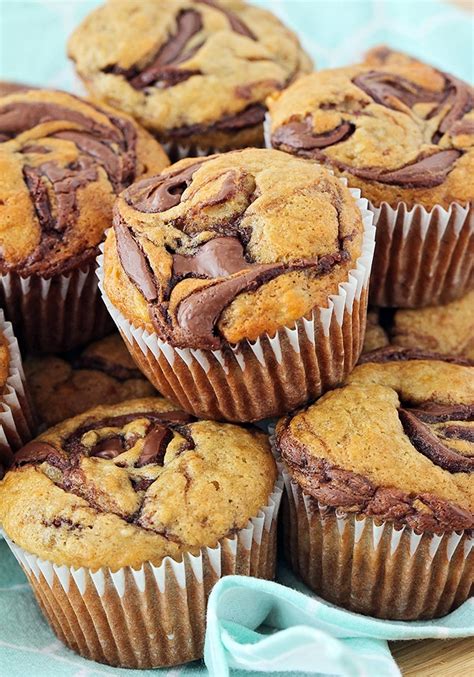 Easy Nutella Banana Muffins Somewhat Simple