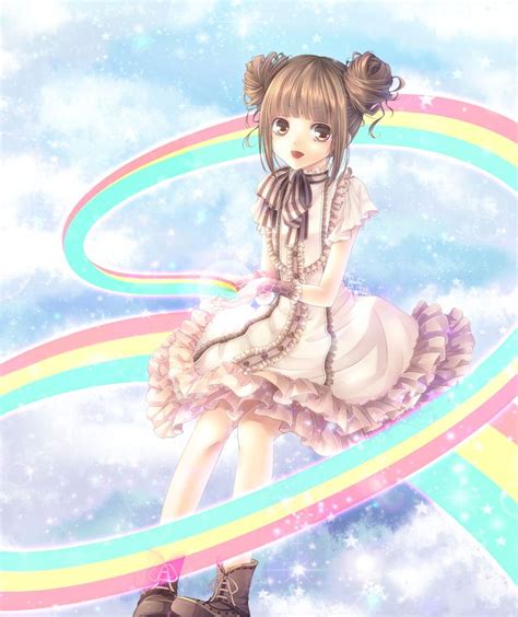 20 Best Art With Rainbow Images On Pinterest Anime Girls Manga Anime And Anime Art