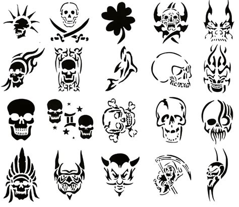 Skull Tattoo Simple Designs Clip Art Library