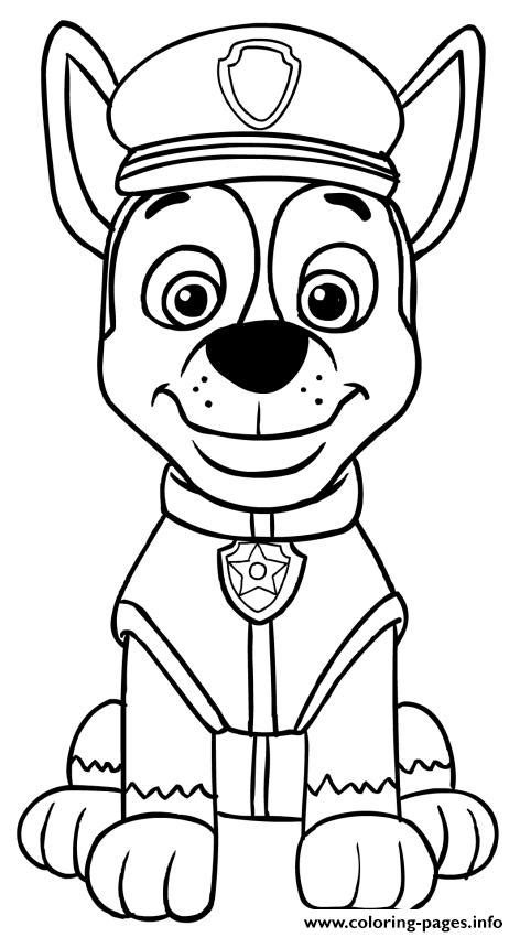 We have collected 33+ chase paw patrol coloring page images of various designs for you to color. Paw Patrol Chase Coloring Pages Printable