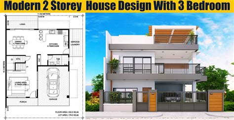 Modern 2 Storey House Design With 3 Bedroom Engineering Discoveries