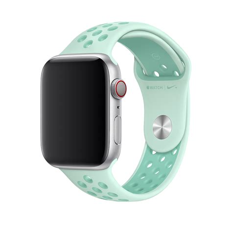 Nike sport band (can be configured for either s/m or m/l length). Ремешок Apple Nike Sport Band Teal Tint/Tropical Twist S/M ...