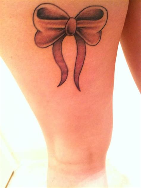 My Bow Tattoo On Both Legs C Tattoos Bows Ink