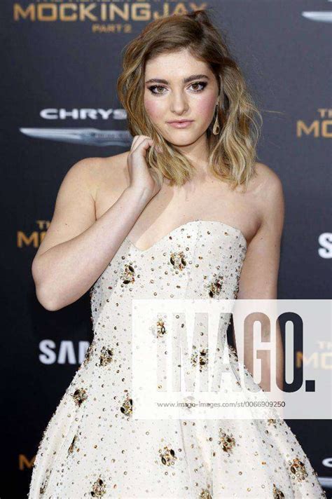 Willow Shields Bei Der Premiere Des Kinofilms The Hunger Games Mockingjay Part 2 Die Tribute Von