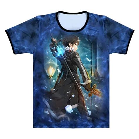 Anime Sword Art Online T Shirt Sao Streetwear T Shirt Casual Tshirt