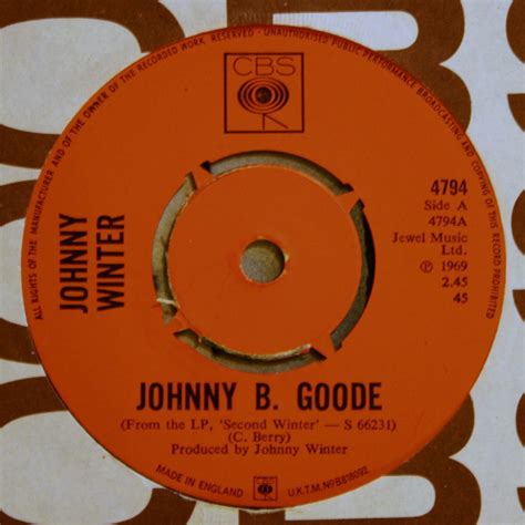 Johnny Winter Johnny B Goode 1969 Vinyl Discogs