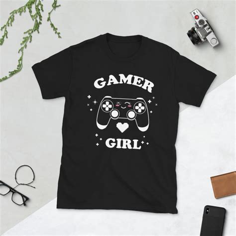 Gamer Girl T Shirt Girls Game Too T Shirt Geek T Shirt Etsy