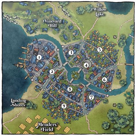 Map Of The City Of Quodeth Artofit