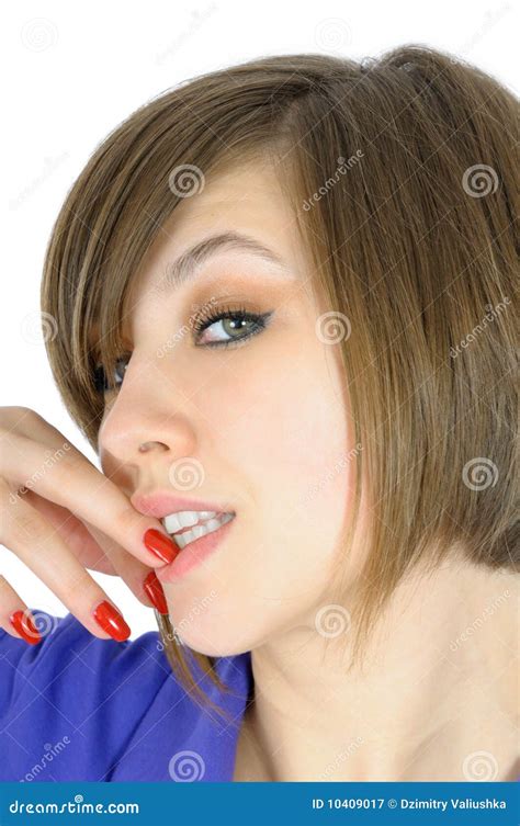 Portrait Of Tempting Young Girl Stock Image Image Of Human Natural