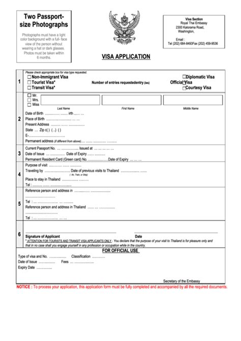 A complete visa application form (the visa application form can be downloaded from the chinese embassy website or from our website. Download Thailand Visa Application Form Mumbai - jadeele