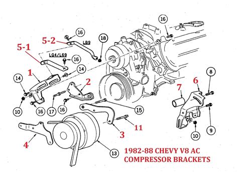 Air Conditioning Bypass Bracket For 1985 1987 Chevrolet Corvette Ac