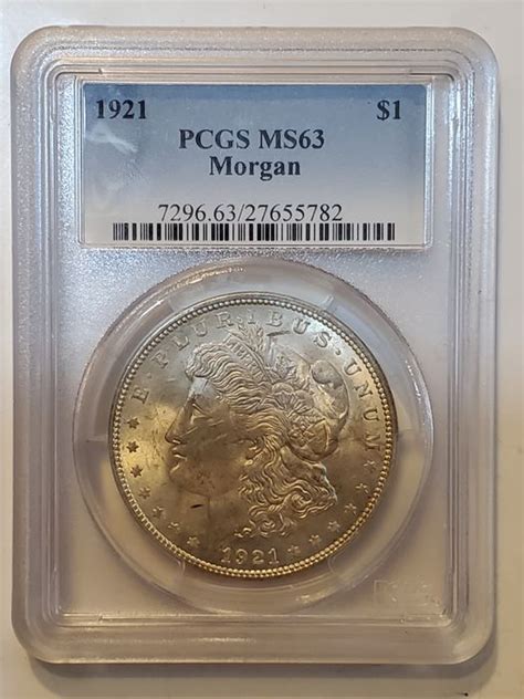 United States Morgan Dollar 1921 Philadelphia In Ms63 Pcgs Catawiki
