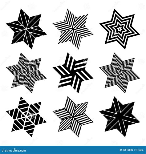 Stars Set Design Elements Stock Vector Illustration Of Sign 49618586
